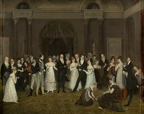The Cloakroom, Clifton Assembly Rooms by Rolinda Sharples, 1818