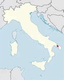 Locator map, diocese of Oria