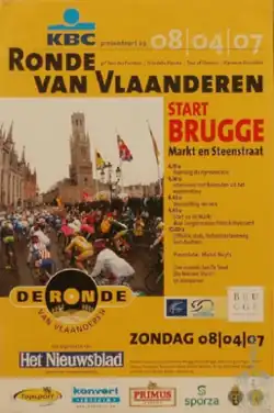 Poster for the events in starting place Bruges