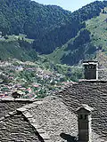 Roofs and valley of Metsovo