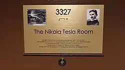 Room 3327 of the Hotel New Yorker, where Tesla died