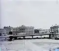 Ramps of the old bridge at Rudolf (today Roosevelt) Square at the right bank of the Tisza