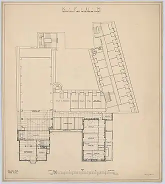 Plan of one of the floors.