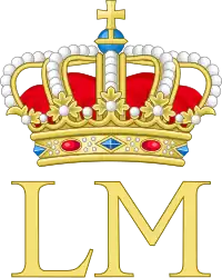 Royal Monogram of Queen Louise-Marie of Belgium