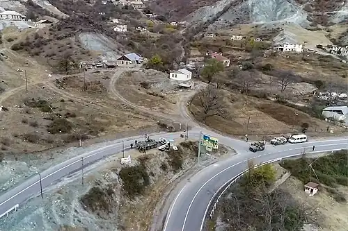 Checkpoint of Russian peacekeepers