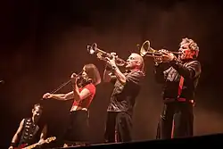 Violinist Lea-Sophie Fischer; Trumpeter Rainer Gutternigg and Potete player Hans-Georg Gutternigg