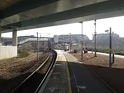 South eastward view towards the WCML, 2016