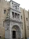 The classical side portal of the Old Cathedral of Coimbra, by João de Ruão