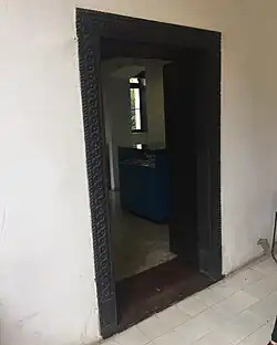 Door with ornament details.