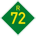 Provincial route R72 shield