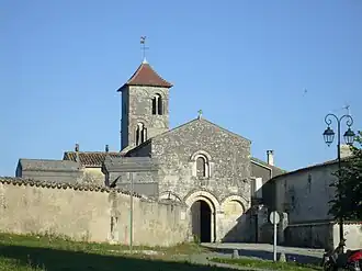 The church in Saint-Bris-des-Bois