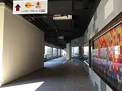 Walkway from the station leading to One World Hotel and 1 Utama Shopping Centre.