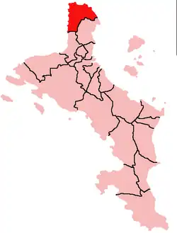 Location within Mahé Island, Seychelles