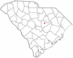 Location of Millwood, South Carolina