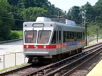 Interurban train on line M
