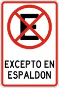 R-8-14 No stopping except on shoulder