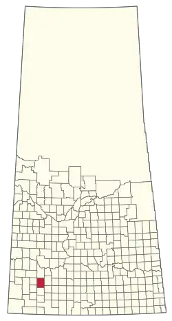 Location of the RM of Webb No. 138 in Saskatchewan