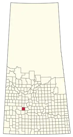 Location of the RM of King George No. 256 in Saskatchewan
