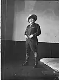 Ventura Tenario in his rodeo costume, Sydney, 1937.