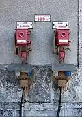 Image 14Emergency telephones, on the Paris-Bordeaux railway line, Saint-Saviol station, Vienne, France