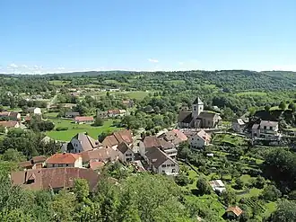A general view of Saint-Laurent-la-Roche