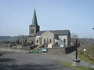 The church in Saint-Pierre-le-Chastel