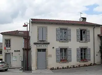 The town hall in Saint-Vallier