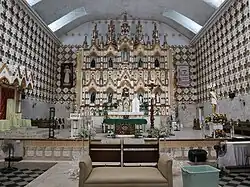 Cathedral sanctuary, showing the altar and reredos