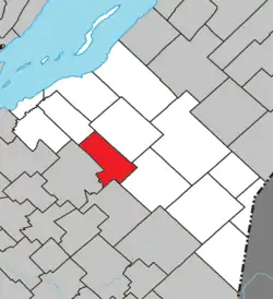 Location within La Matapédia RCM