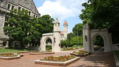 Sample Gates on the Indiana University Bloomington campus