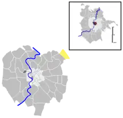 Position of the quartiere within the city of Rome