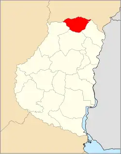 Location of San José de Feliciano Department within Entre Ríos Province