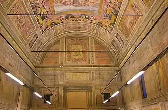 The interior of the former church.