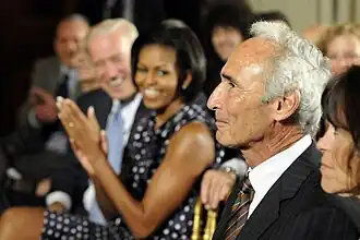 Baseball Hall of Famer Sandy Koufax in White House East Room during Jewish American Heritage Month 2010.