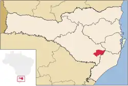 Location of Urubici