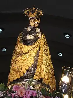 The canonically crowned image of Nuestra Señora del Pilar de Manila