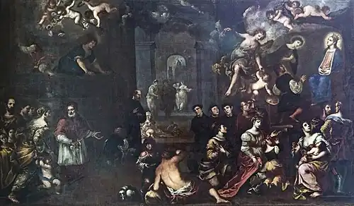 Discovery of the miraculous painting of the Annunciation