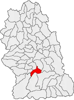 Location in Hunedoara County
