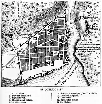 Map of Santo Domingo, 1873