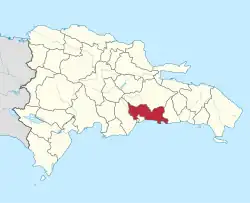Location of the Santo Domingo Province