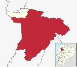 Location of Santo Domingo de los Colorados