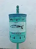 Waste container in Tarifa, Spain