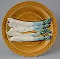 Asparagus plate, c. 1880