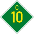 C10 road shield}}