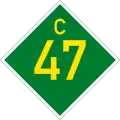 C47 road shield}}