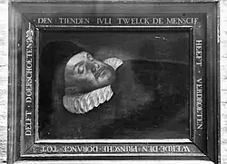 Deathbed portrait of William the Silent, by Christiaen Jansz van Bieselingen, 1584
