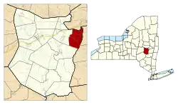 Location in Schoharie County and the state of New York.