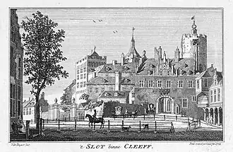 Schwanenburg castle. entrance. 1758