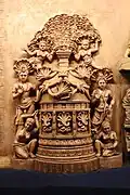 Sculpture of Nagas worshipping Buddha