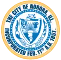 Official seal of Aurora, Illinois